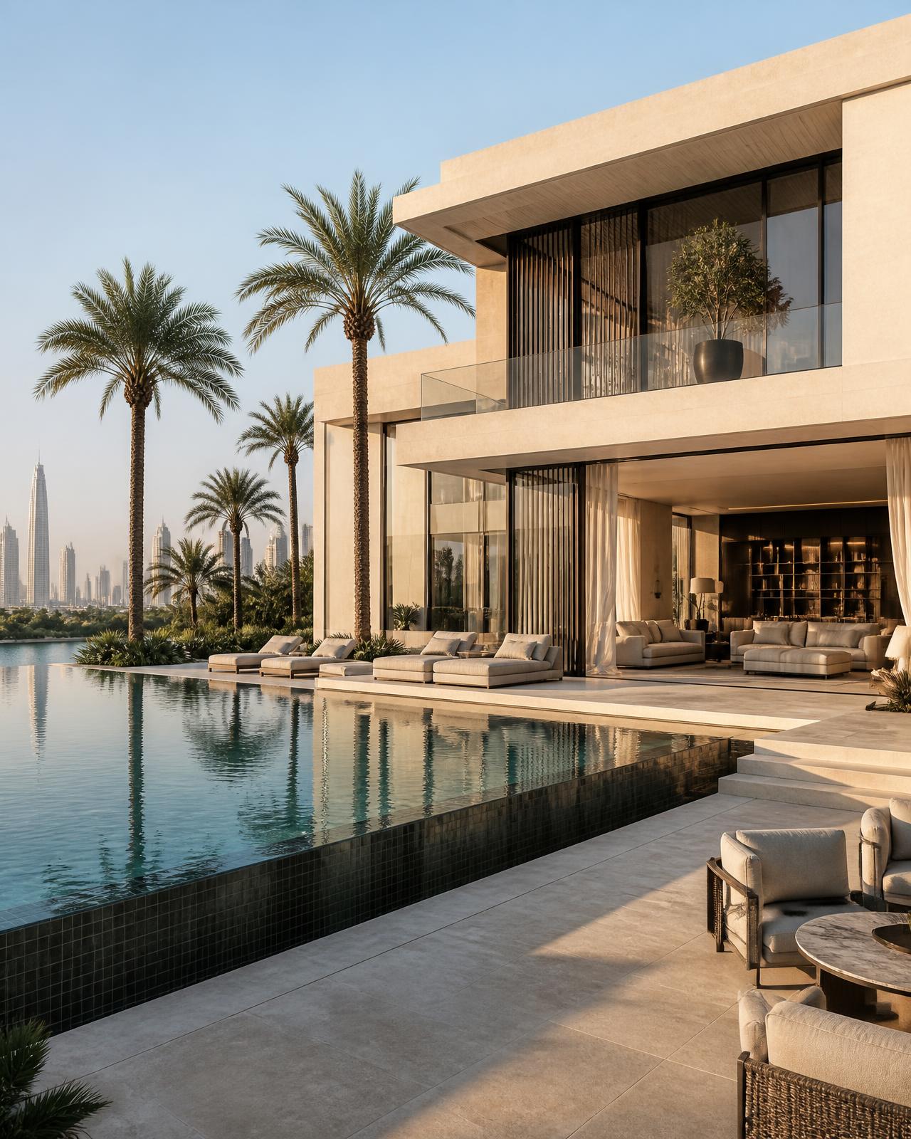 Dubai villa community in daylight