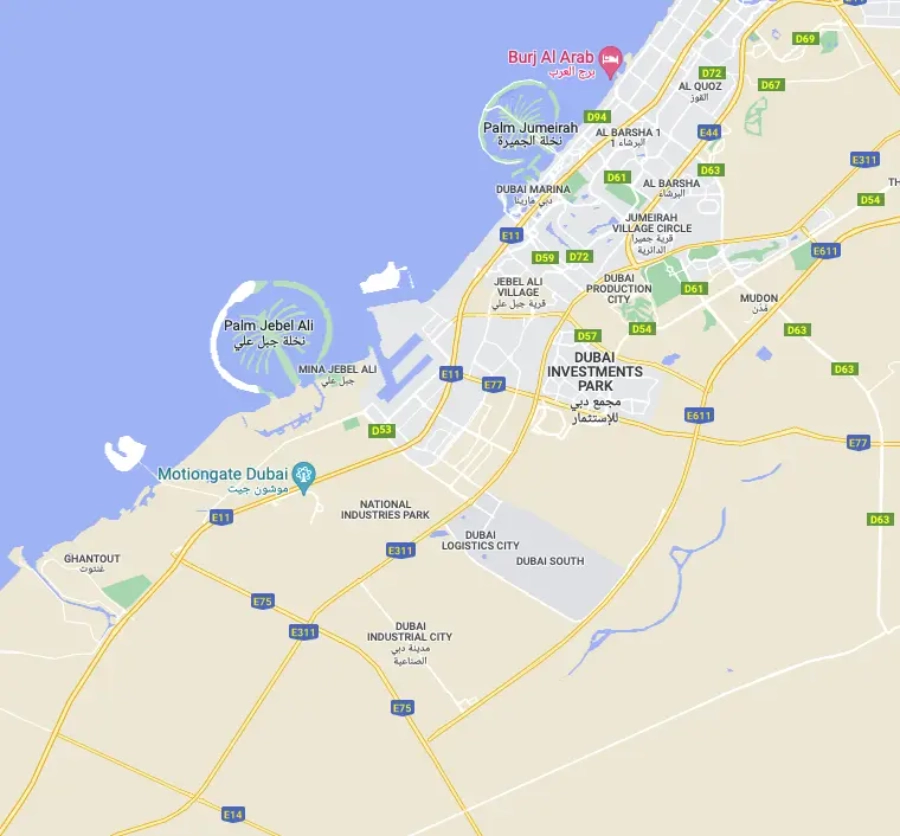 Dubai South Map