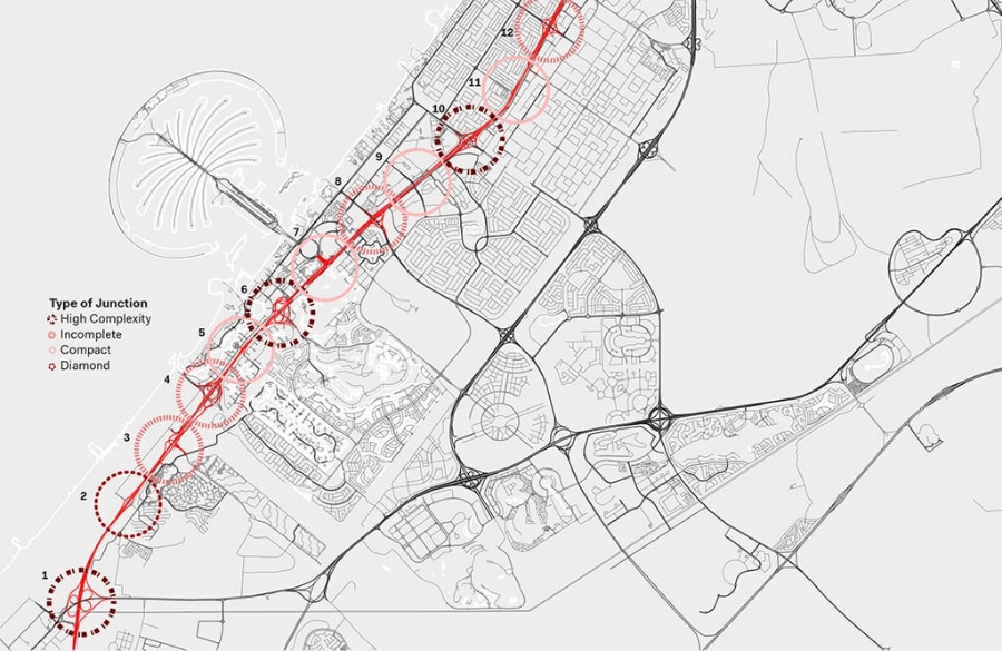 Sheikh Zayed Road Map
