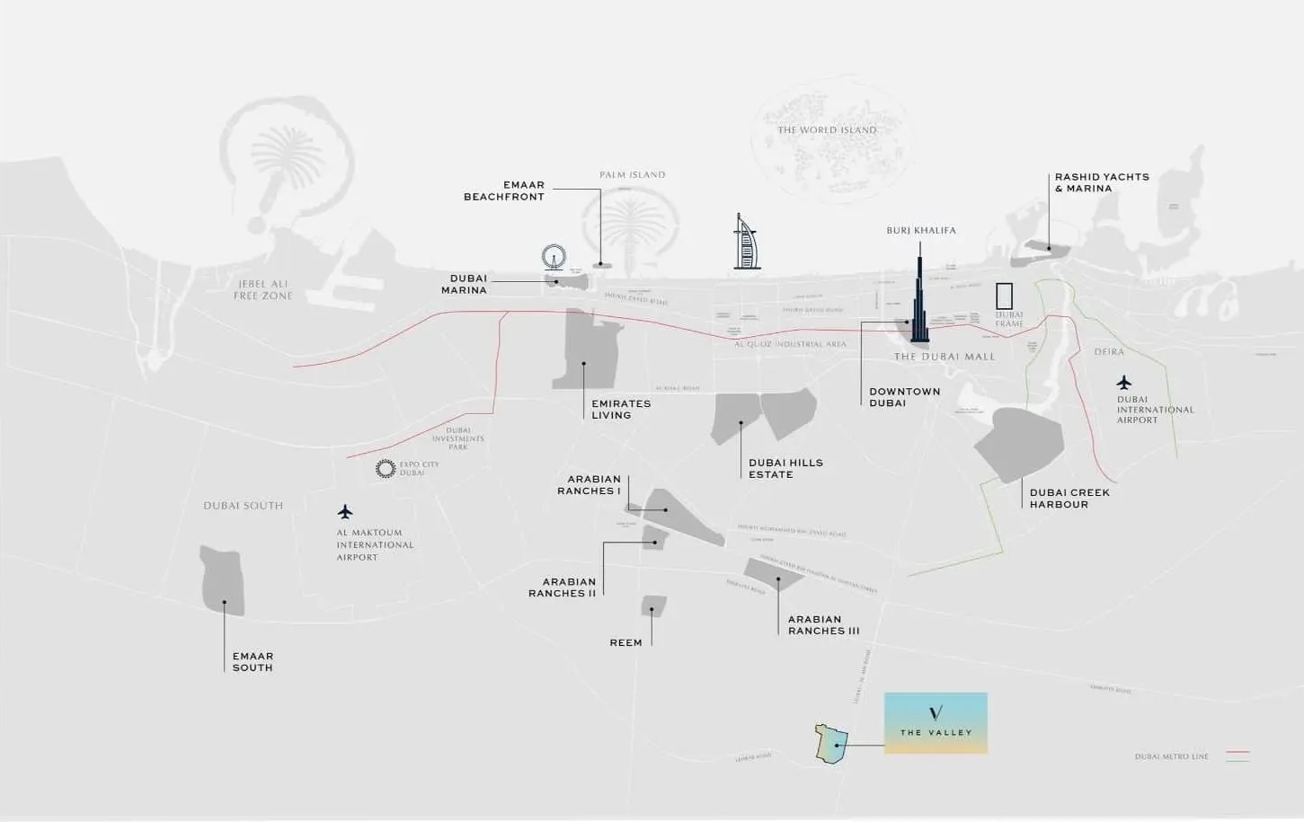 The-Valley-Location-Map