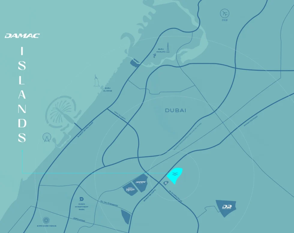 DAMAC Islands MAP